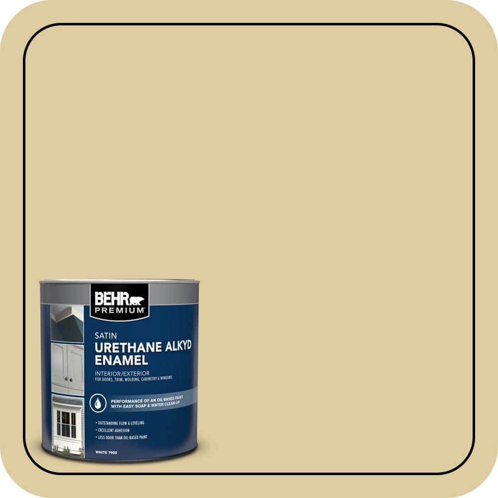 BEHR PREMIUM 1 qt. #PPU8-11 Mojito Satin Enamel Urethane Alkyd Interior/Exterior Paint