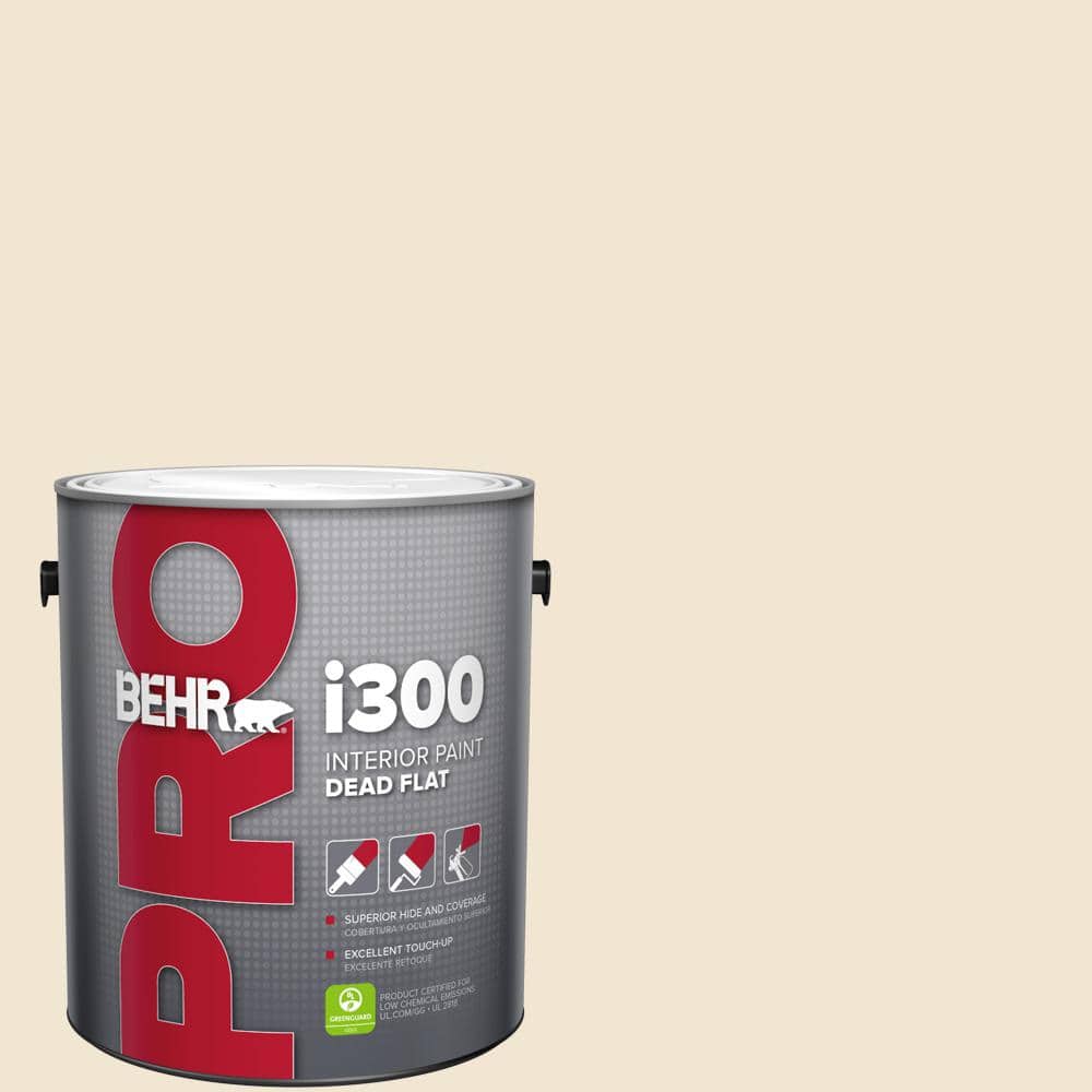 BEHR PRO 1 gal. #BWC-16 Ancient Ivory Dead Flat Interior Paint
