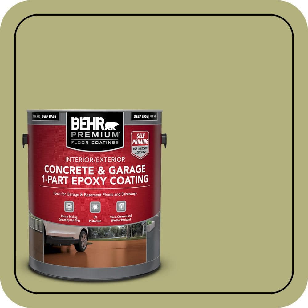 BEHR PREMIUM #M340-5 Self-Priming 1-Part Epoxy Satin Interior/Exterior Concrete and Garage Floor Paint (1)