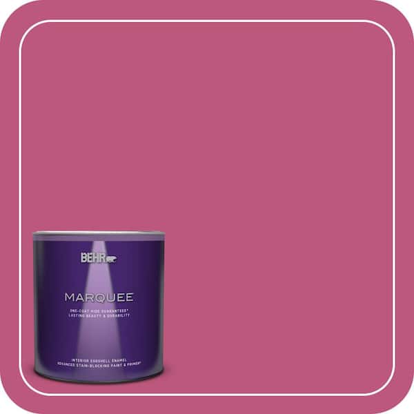 BEHR MARQUEE 1 qt. #S-G-100 Tutti Frutti Eggshell Enamel Interior Paint & Primer (2)