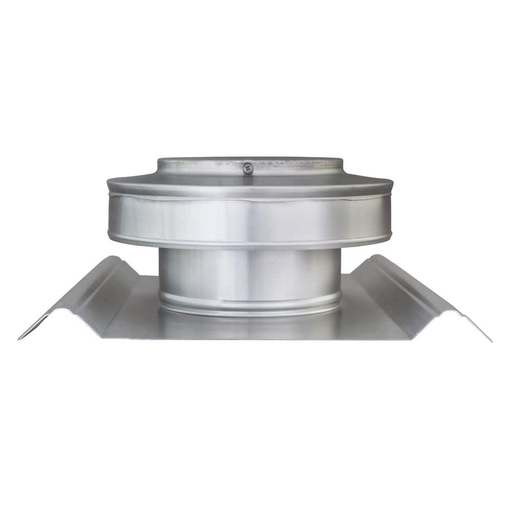 Active Ventilation 5 in. Dia Aluminum Static Roof Vent NFA 19 sq. in. for SM-rib Panel Roofs 2 in. Collar Mill Finish (1)