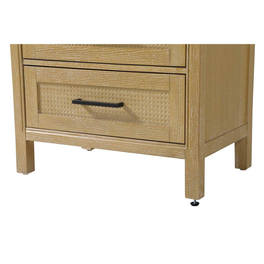 TIMELESS HOME 28 in. W x 18 in. D x 72 in. H Beige Freestanding Linen Cabinet (2)
