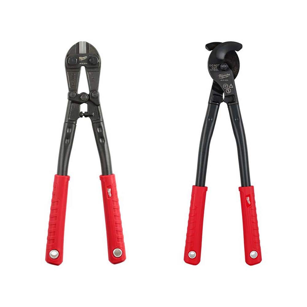 Milwaukee Bolt Cutter with 5/16 in. Maximum Cut Capacity with 17 in. Utility Cable Cutter (2-Piece)