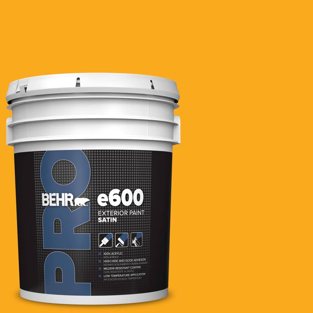 BEHR PRO 5 gal. #P270-7 Sunny Side Up Satin Exterior Paint (1)