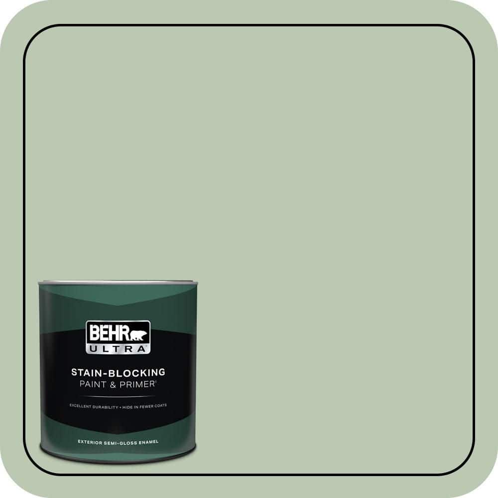 BEHR ULTRA 1 qt. #MQ6-45 Composed Semi-Gloss Enamel Exterior Paint & Primer