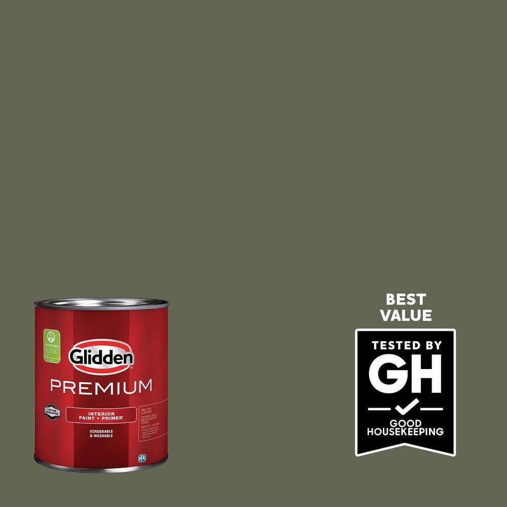 Glidden Premium 1 qt. PPG1127-6 Winning Ticket Flat Interior Latex Paint (1)