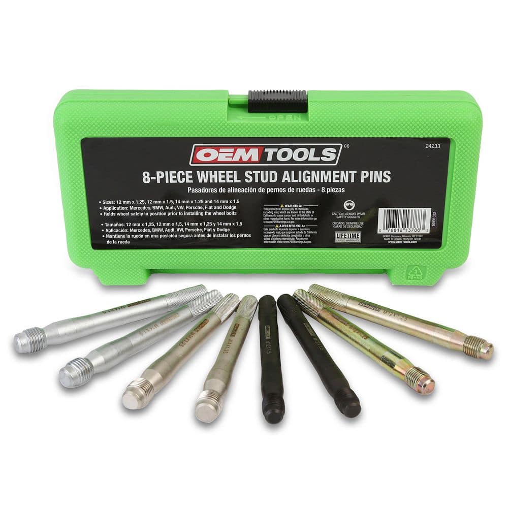 OEMTOOLS 8- Piece Wheel Stud Alignment Guide Kit