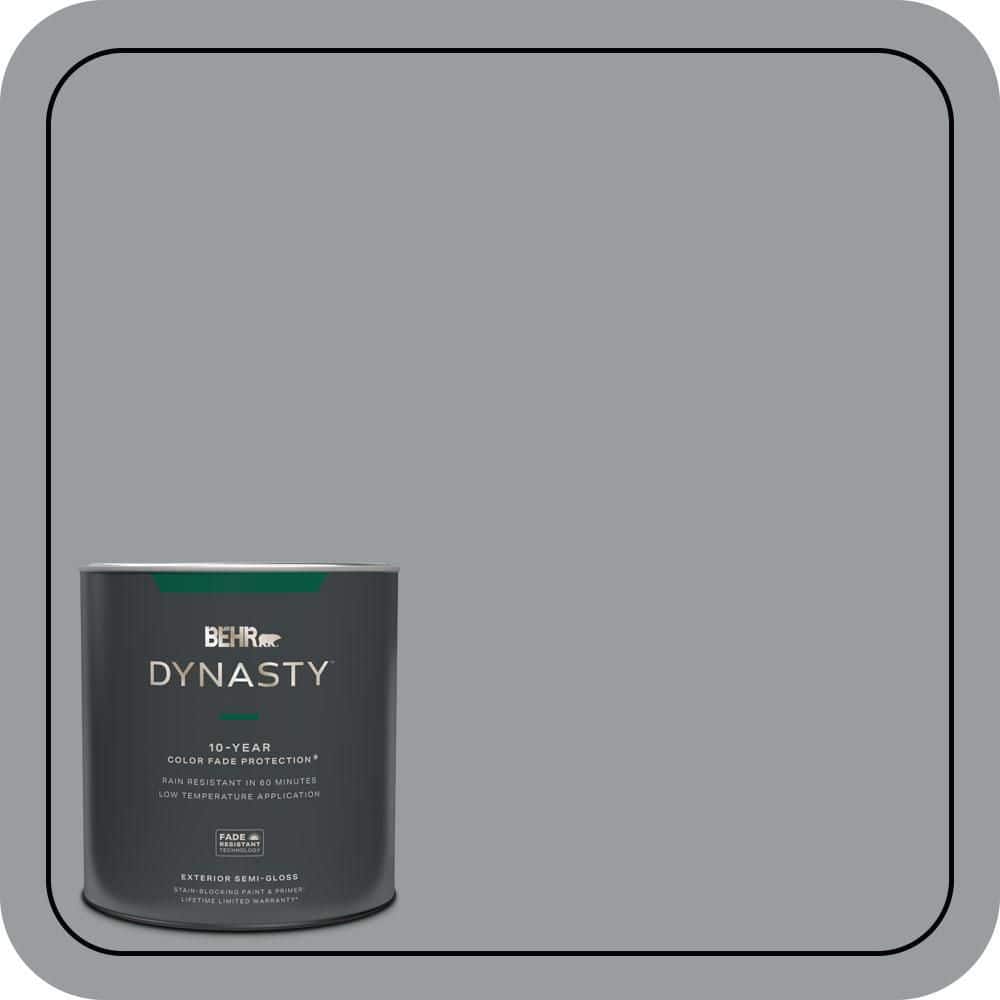 BEHR DYNASTY 1 qt. #N500-4 Pencil Sketch Semi-Gloss Enamel Exterior Stain-Blocking Paint & Primer