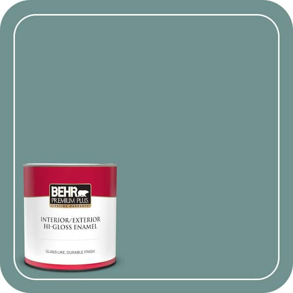 BEHR PREMIUM PLUS #ECC-60-3 Pool Tide Enamel Low Odor & Primer (4)