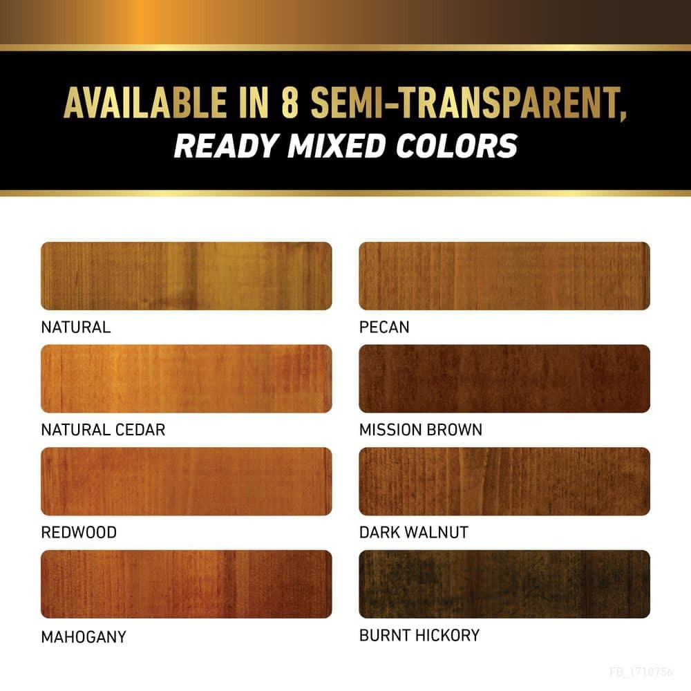 FLOOD EASY SEAL Easy Seal 1 gal. Dark Walnut Semi-Transparent Exterior Wood Finish (3)