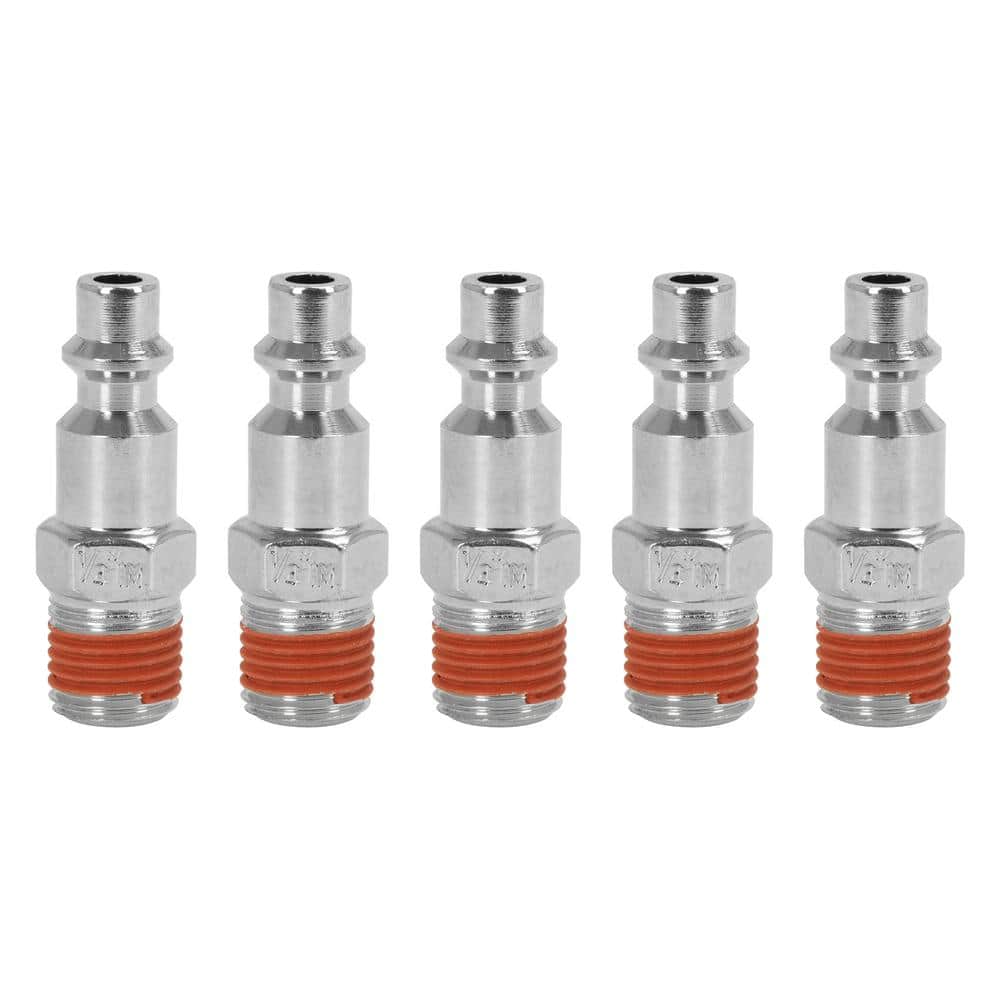 DEWALT 1/4 in. MNPT Industrial Plugs, Includes: 5-Male Plugs (1)