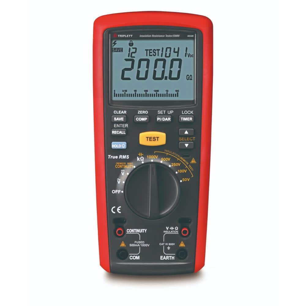 TRIPLETT MG500 Digital Insulation Resistance Tester with Certificate of Traceability to N.I.S.T. (2)