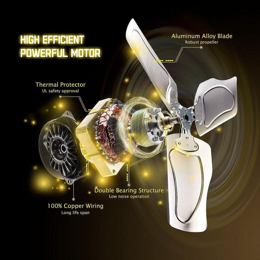 WOCK HICFM 24 in. Yellow High Velocity Industrial Drum Fan, 3-Speed, 8300 CFM, for Basement, Warehouse, Factory (3)