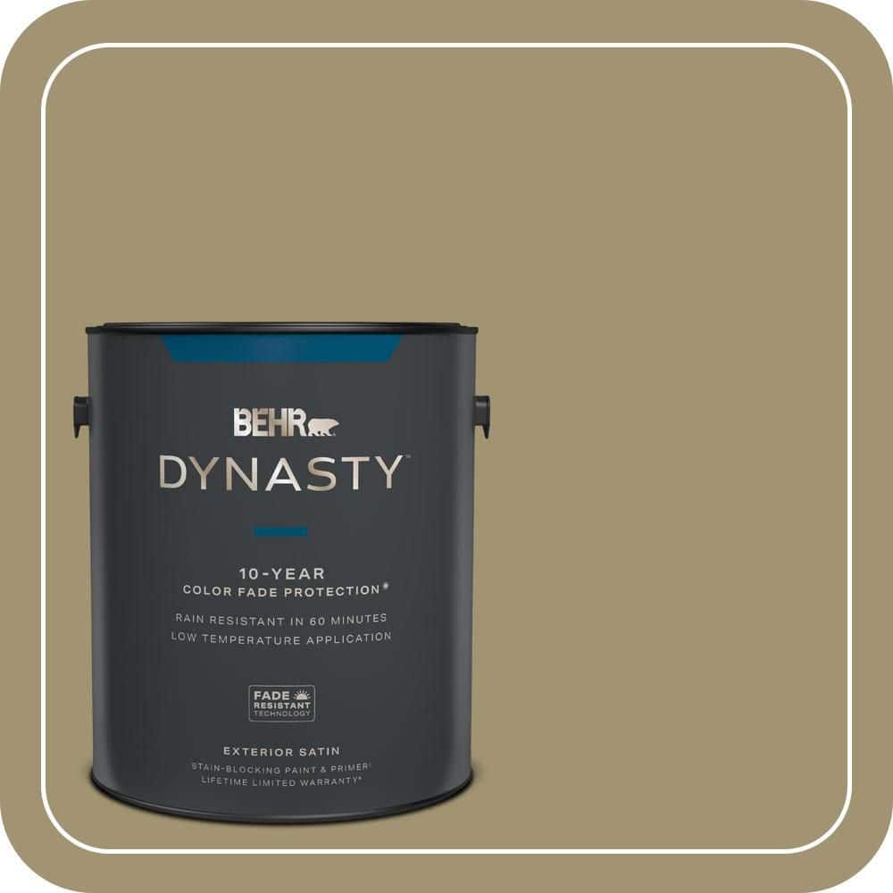 BEHR DYNASTY 1 gal. #PMD-37 Caraway Satin Enamel Exterior Stain-Blocking Paint & Primer