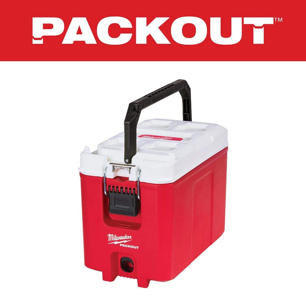 Milwaukee PACKOUT 10 in. Red 16 qt. Compact Cooler