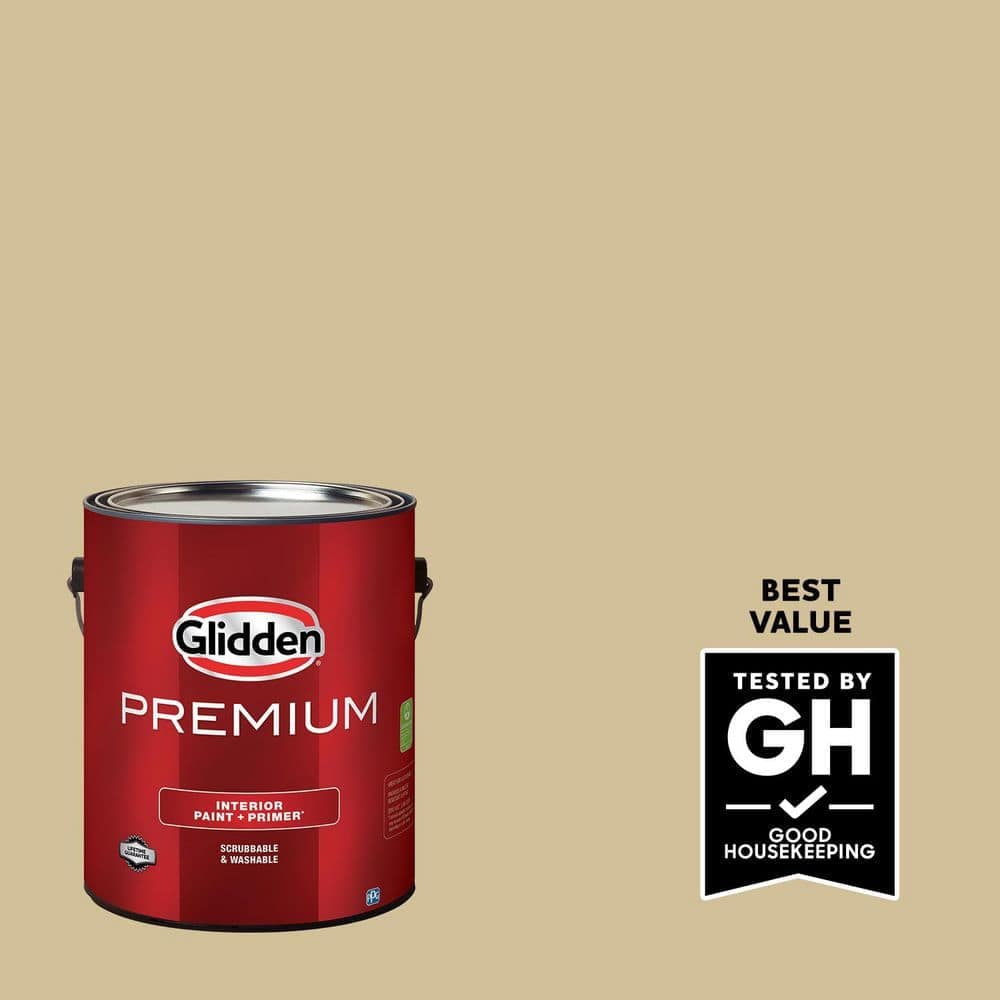 Glidden Premium 1 gal. PPG1104-4 Sandy Pail Eggshell Interior Paint