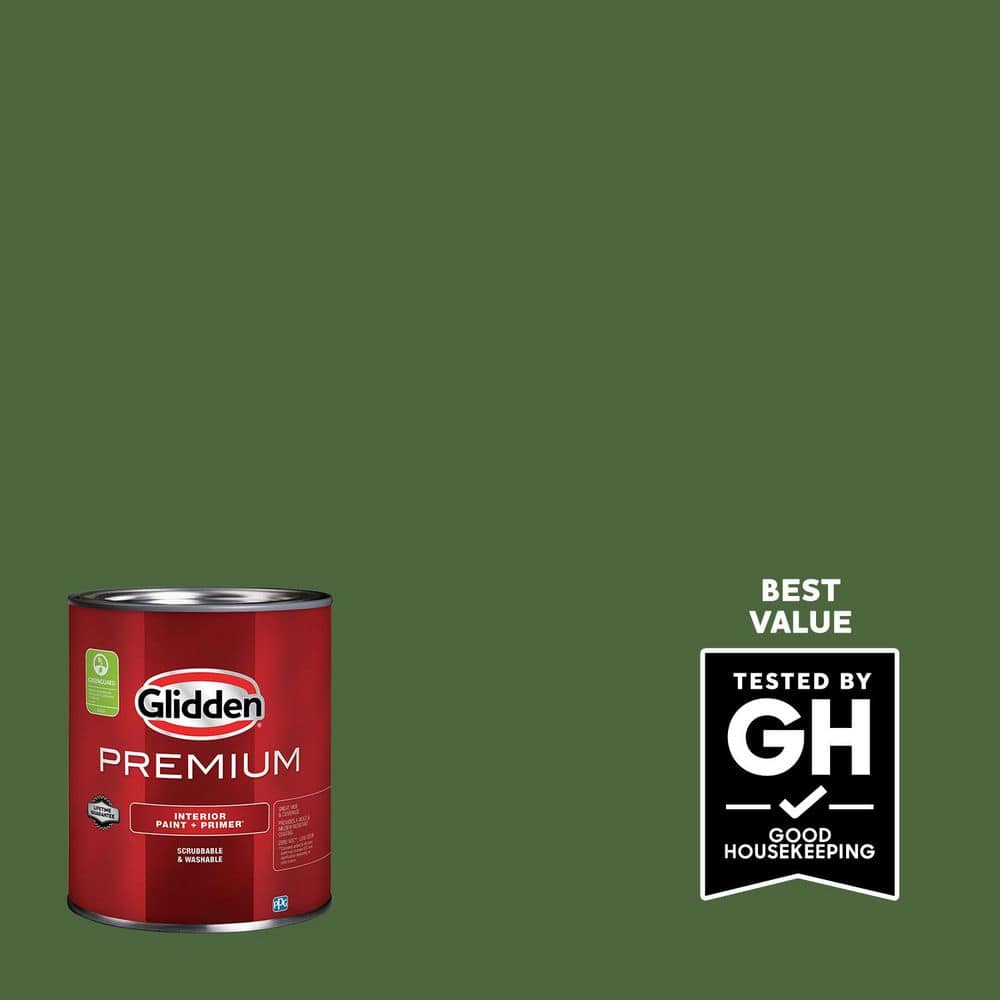Glidden Premium 1 qt. Mountain Forest PPG1130-7 Flat Interior Latex Paint (1)