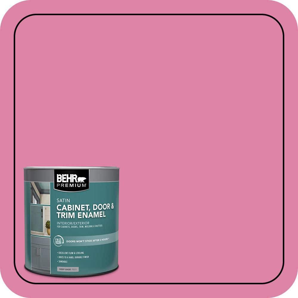 BEHR PREMIUM 1 qt. #HDC-MD-10A Sweet Chrysanthemum Satin Enamel Interior/Exterior Cabinet, Door & Trim Paint (1)
