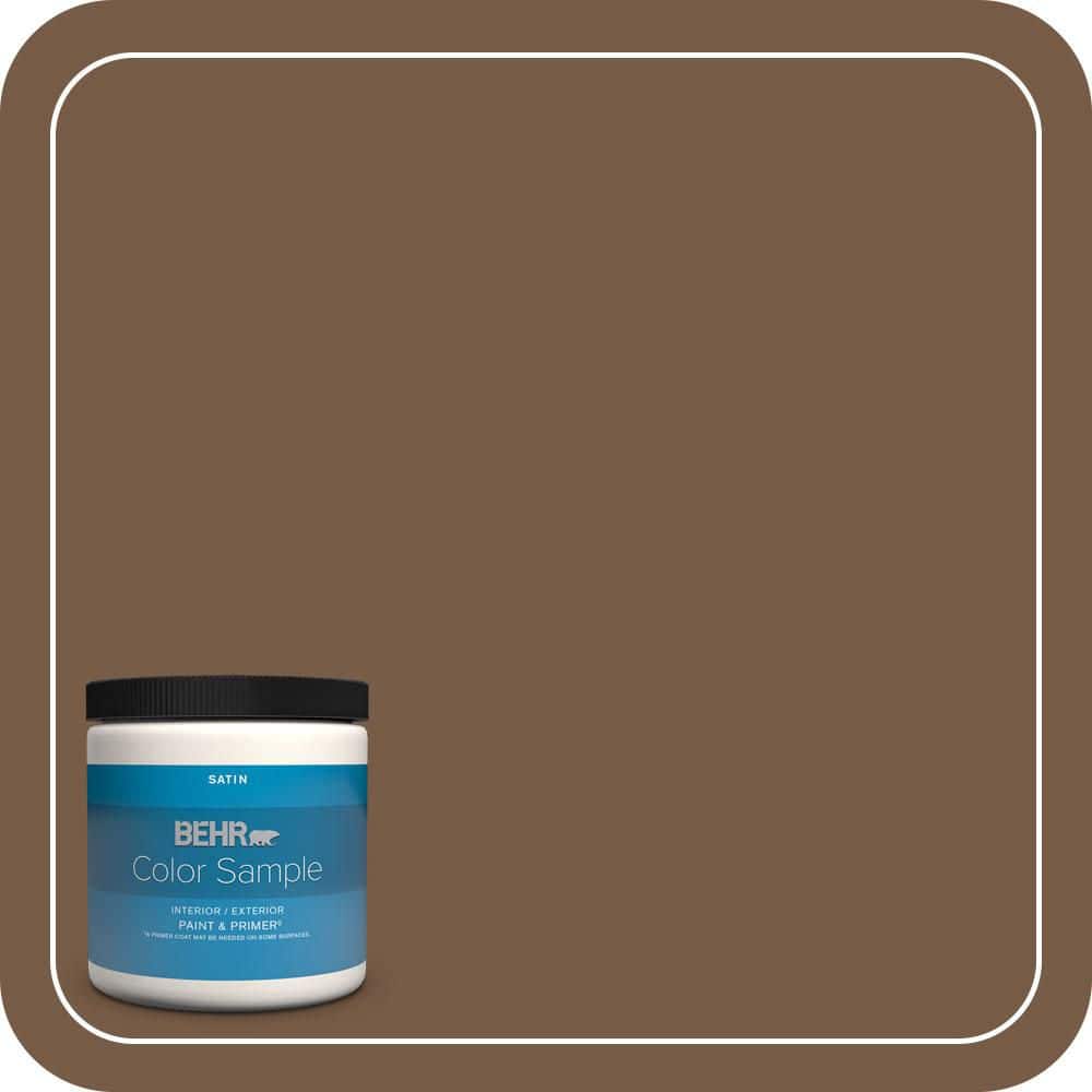 BEHR PREMIUM PLUS #N250-7 Mission Brown Enamel Low Odor & Primer (1)