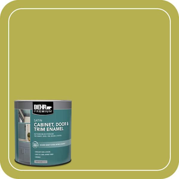 BEHR PREMIUM 1 qt. #P350-6 Laser Satin Enamel Interior/Exterior Cabinet, Door & Trim Paint (2)