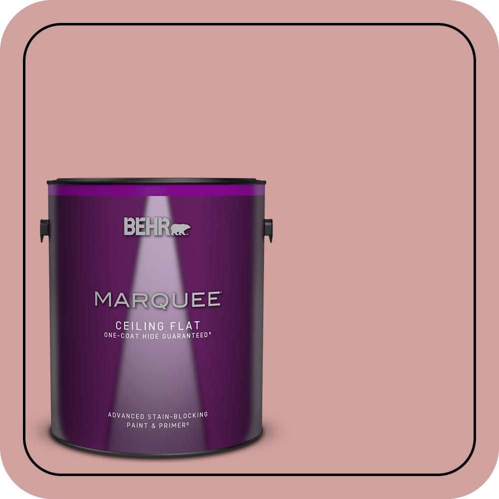 BEHR MARQUEE 1 gal. #S150-3 Rose Pottery One-Coat Hide Ceiling Flat Interior Paint & Primer