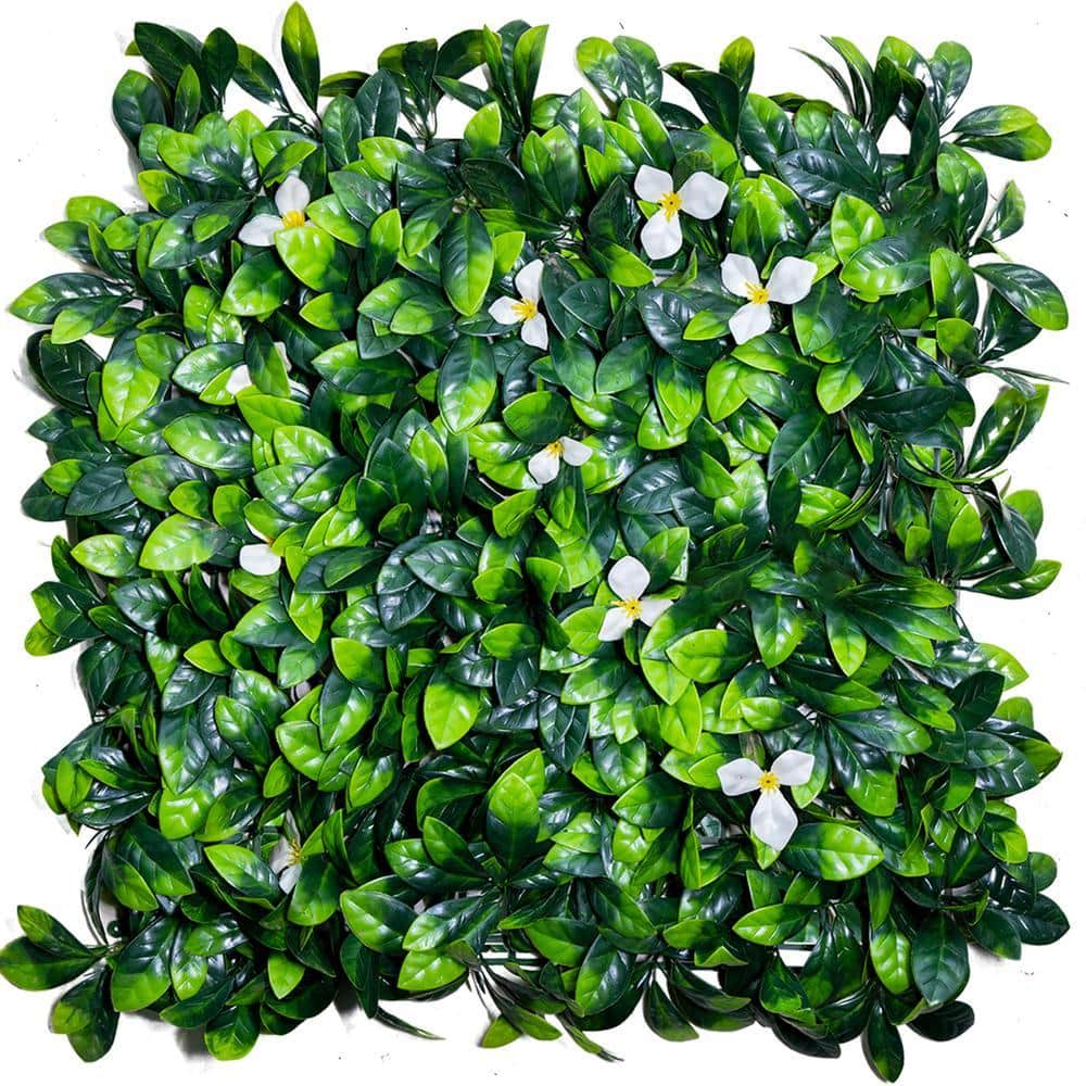 cenadinz 20 Pieces 20 in. x 20 in. Plastic Privacy Fence Screen Green Mesh Fabric Panels for Garden Fence (Type-2)