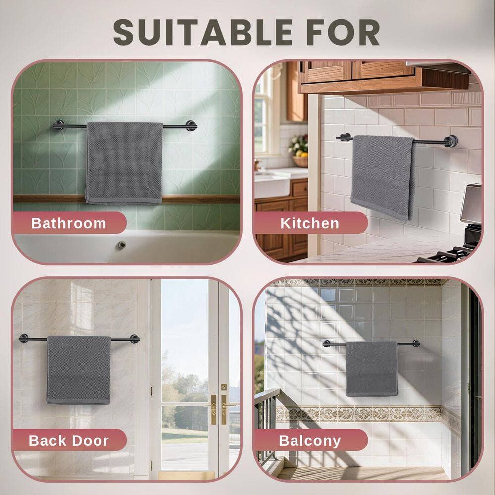VEVETTA Wall Mounted Single Towel Bar (3)
