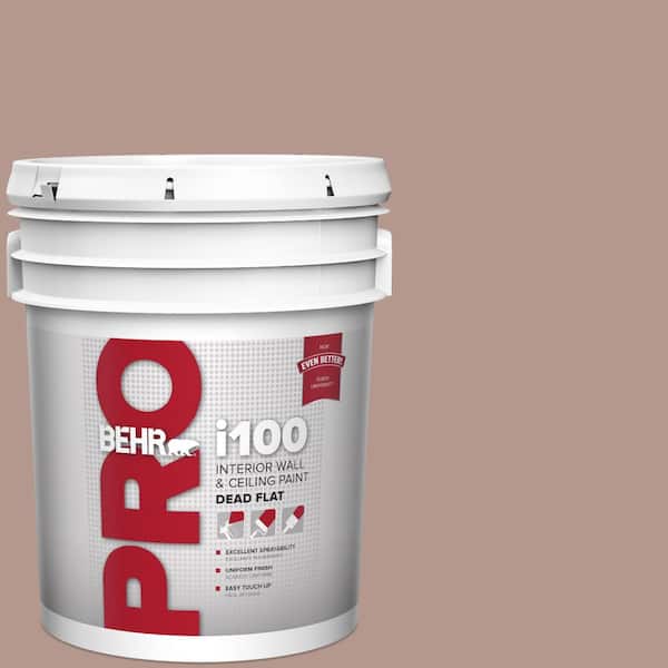 BEHR PRO 5 gal. #N160-4 Sonora Rose Dead Flat Interior Paint (2)
