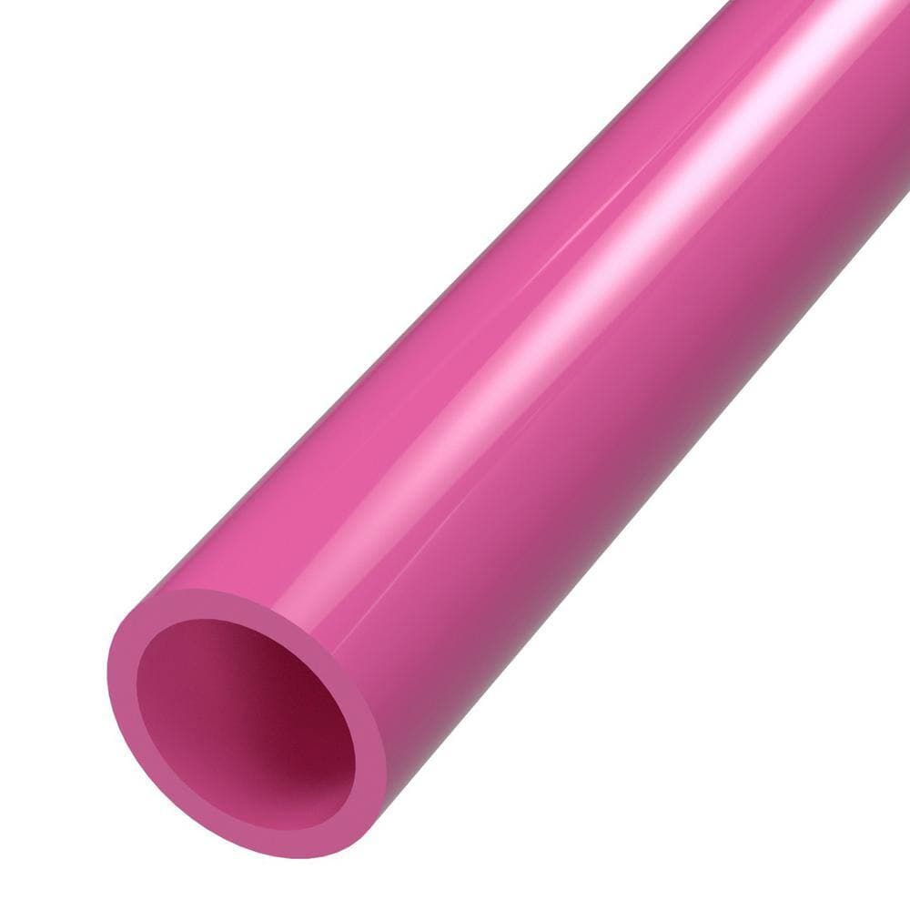 Formufit 1-1/4 in. x 5 ft. Furniture Grade Schedule 40 PVC Pipe in Pink, Pressure (2-Pack) (3)