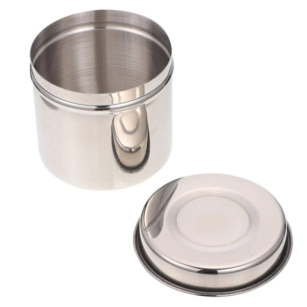 KHKFY Stainless Steel Airtight Unguent Storage Jar with Silicone Seal 3.15 in. for Clinic Beauty Salon Home Use (1)