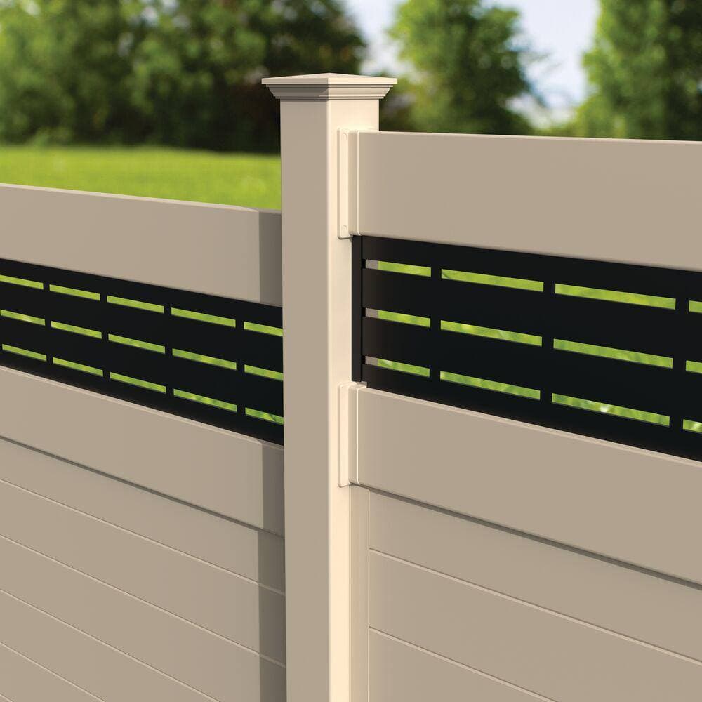 Barrette Outdoor Living Transition Fence Bracket Sand for 1-3/4 in. x 7 in. Rail (2)