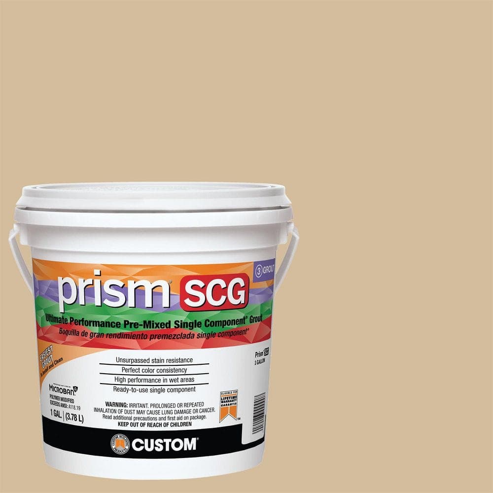 Custom Building Products Prism SCG #122 Linen 1 Gal. Ultimate Performance Pre-Mixed Single Component Grout