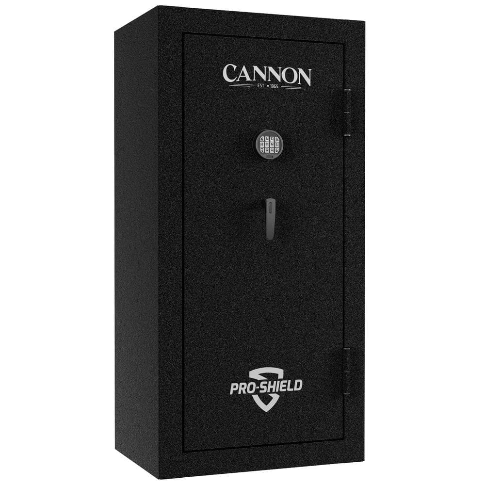 CANNON PRO SHIELD, 37-GUN, 30 MIN FIRE RESISTANT, ELECTRONIC LOCK WITH BACK UP KEY, ARMORGUARD BLACK