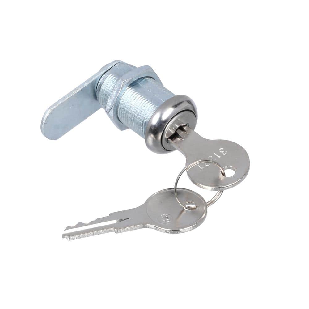 Prime-Line Drawer and Cabinet Lock, 1-1/8 in., Diecast, Stainless Steel, 13/16 in. Max. Panel (3)
