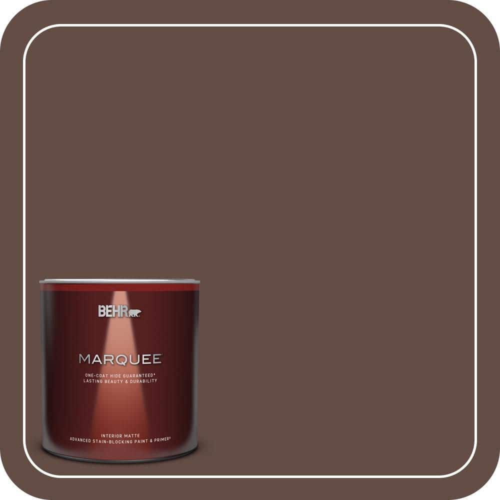 BEHR MARQUEE 1 qt. #PPU3-20 Cinnabark Matte Interior Paint & Primer