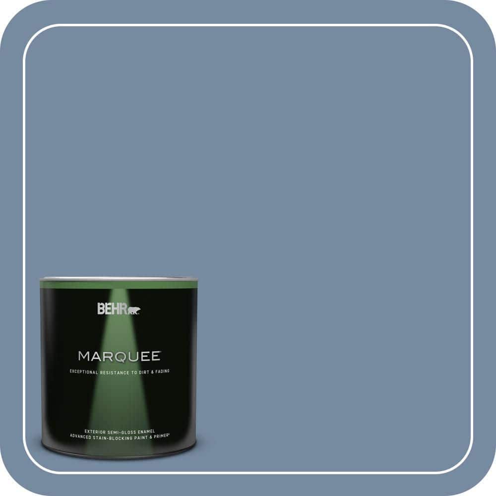 BEHR MARQUEE 1 qt. #PPU15-09 Hilo Bay Semi-Gloss Enamel Exterior Paint & Primer