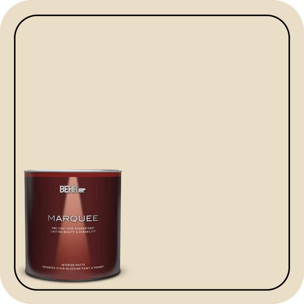 BEHR MARQUEE 1 qt. #N290-2 Authentic Tan Matte Interior Paint & Primer