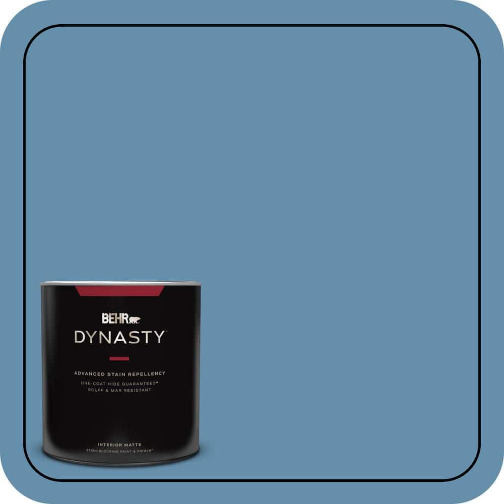 BEHR DYNASTY 1 qt. #S500-5 Treasure Map One-Coat Hide Matte Interior Stain-Blocking Paint & Primer