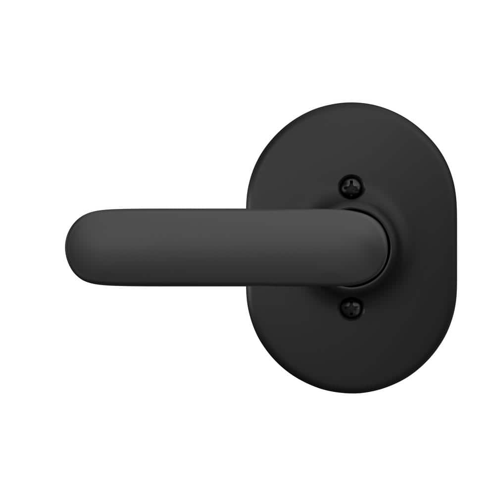 Schlage Davlin Matte Black Dummy Door Lever with Remsen Trim (3)