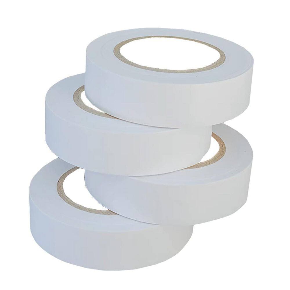 Yichuhaoxi 3/4 in. x 33 ft. Electrical Tape White 3-Pack Dust-Proof Adhesive for Home Vehicle Auto Car Wiring (2)