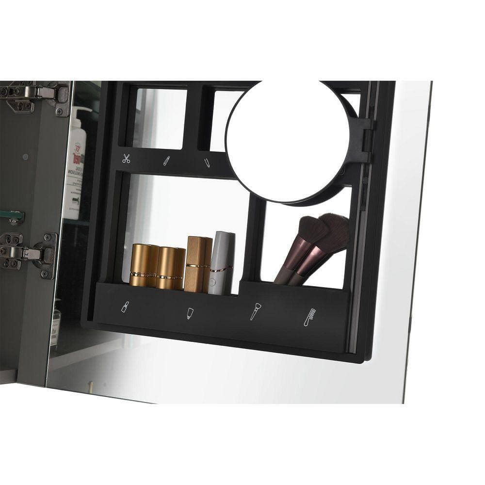 TCYO 40 in. W x 30 in. H Rectangular Aluminum Medicine Cabinet with Mirror (2)