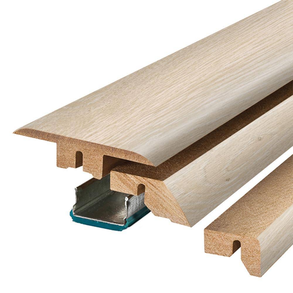 PERFORMANCE ACCESSORIES Snowdrift 0.75 in. T x 2.37 in. W x 78.7 in. L Textured Wood Look Laminate Moulding/Trim 4 in 1 Molding