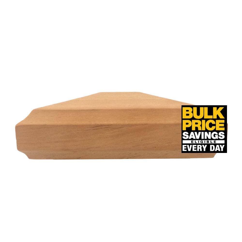 Protectyte Miterless 4 in. x 4 in. Untreated Wood Traditional Pyramid Slip Over Fence Post Cap (Actual: 3-1/2 in. to 3-5/8 in.) (2)