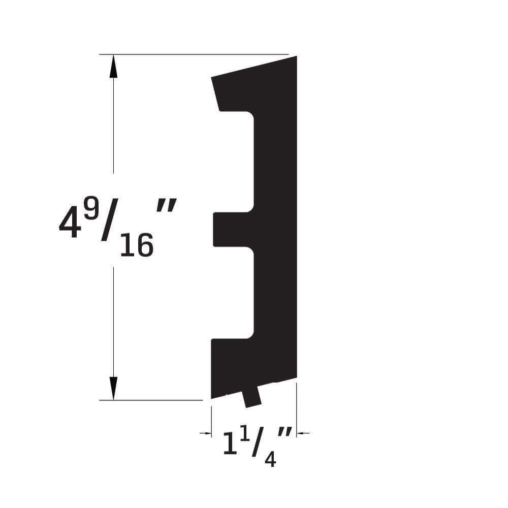 Royal Mouldings 7 ft. x 5-1/4 in. x 1-1/4 in. PVC Composite Sill Moulding (2)