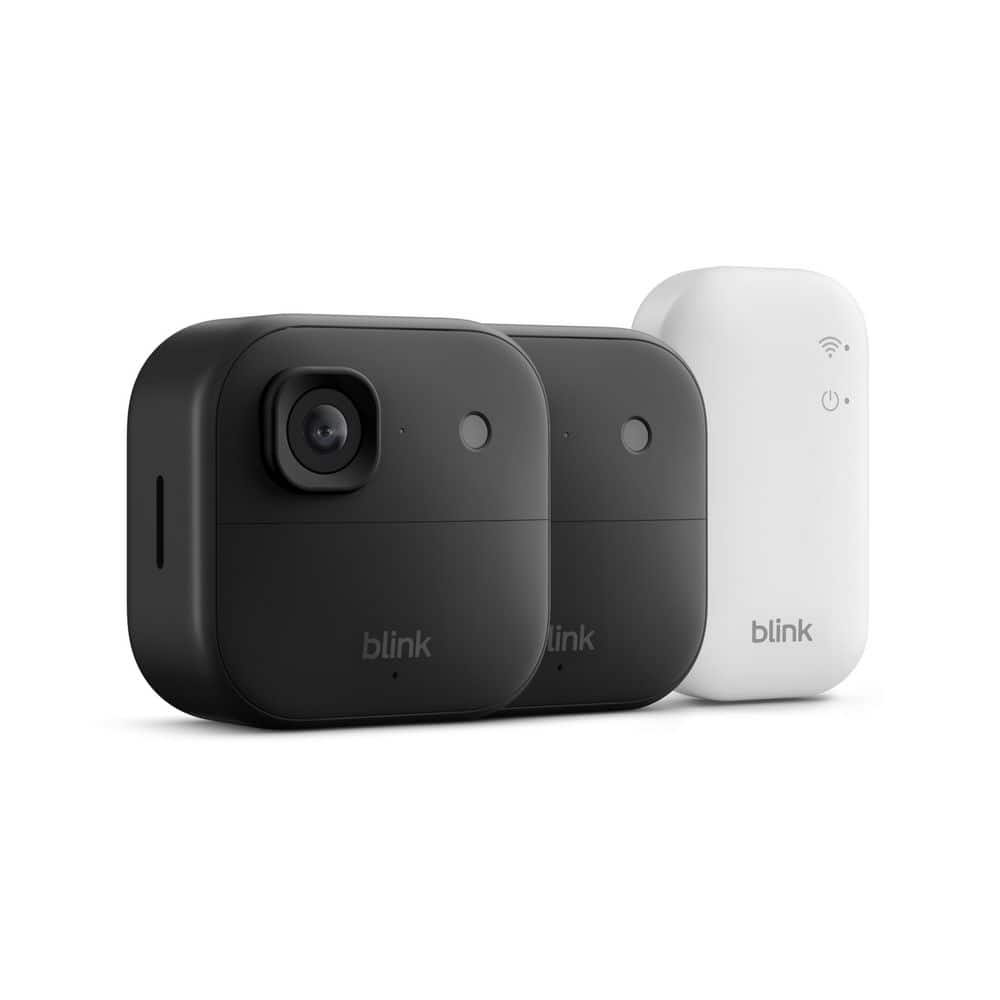 Blink Outdoor 2K+ (Newest Model)-Wireless Smart Security Camera, 2K Video Resolution, Sync Module Core Included 2-Cameras