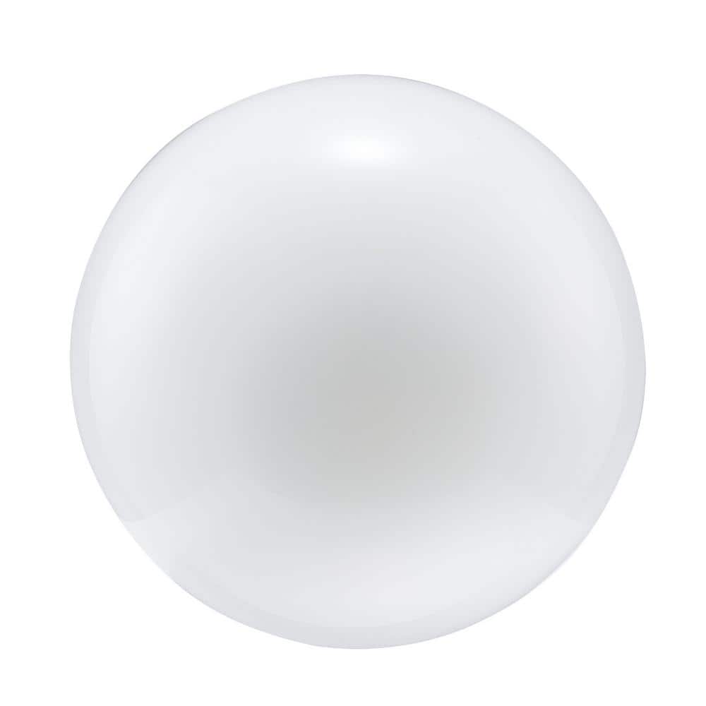 PRIVATE BRAND UNBRANDED 6 in. White Opal Glass Globe Shaped Replacement Flush Mount Shade with 3.25 in. Lip Fitter (4)