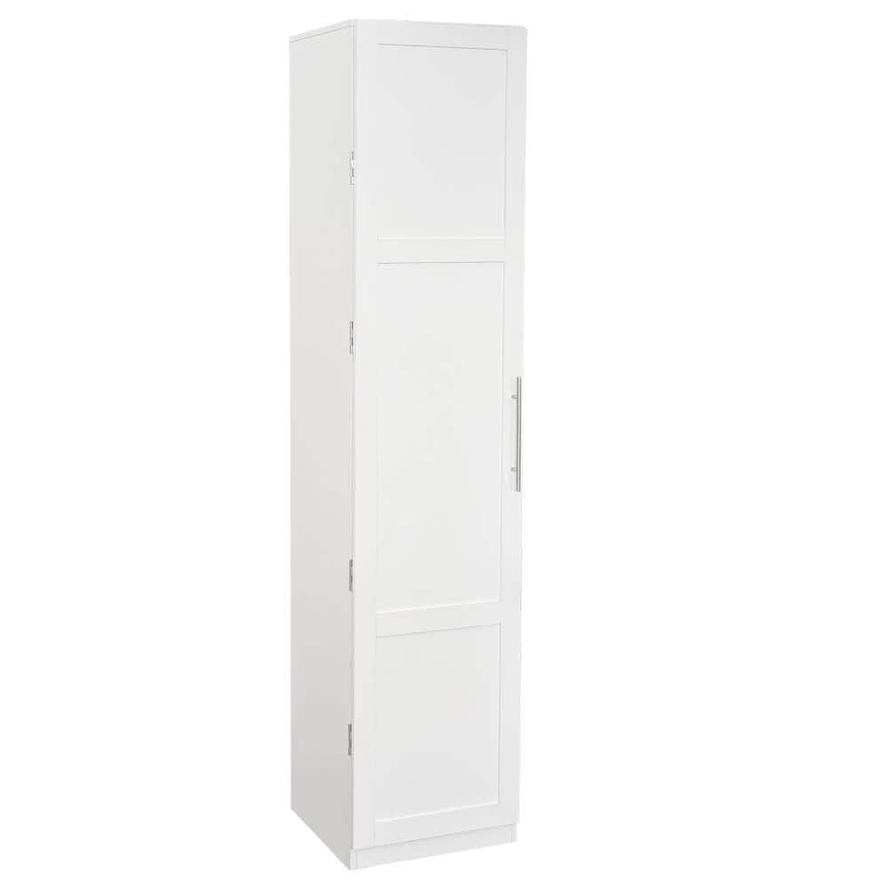 COWLOWN 15.74 in. W x 15.16 in. D x 70.28 in. H White Linen Cabinet with Doors & Shelves (1)