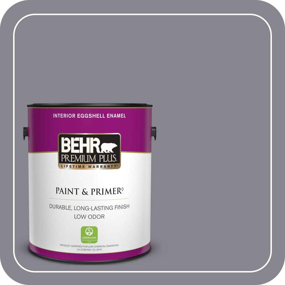 BEHR PREMIUM PLUS 1 gal. #MQ5-03 Old Amethyst Eggshell Enamel Low Odor Interior Paint & Primer