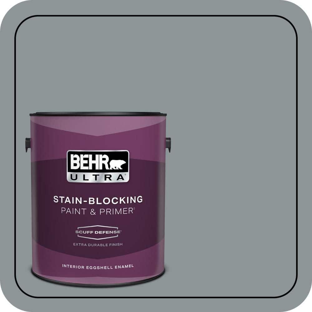 BEHR ULTRA 1 gal. #N450-4 Moonquake Extra Durable Eggshell Enamel Interior Paint & Primer