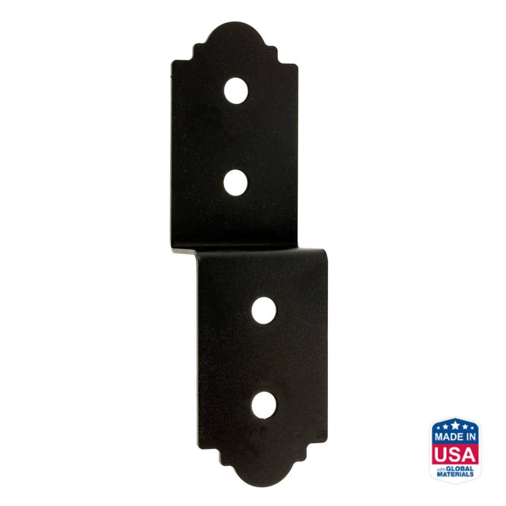 Simpson Strong-Tie Outdoor Accents Mission Collection 3 in. ZMAX, Black Powder-Coated Deck Joist Tie for 2x Actual Rough Lumber